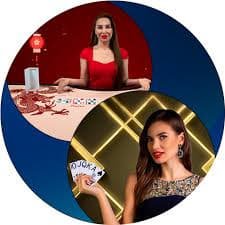 Live casino multi-camera dealer table setup on tata4d login
